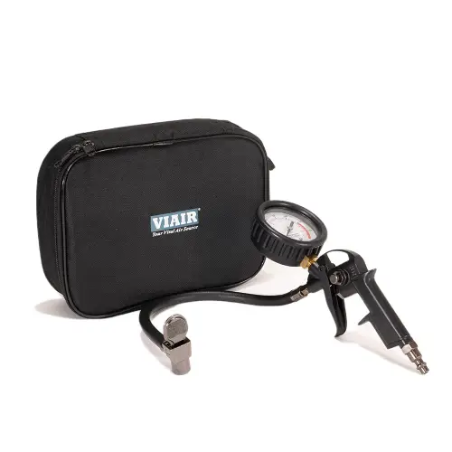 VIAIR - 00051 | VIAIR Tire Inflation Gun With Carry Case | Stealth Black, 0-160 PSI