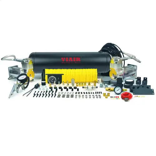 VIAIR - 20013 | VIAIR Dual 380C Onboard Air System | Platinum, 200 PSI, 2.54 CFM, 44 Amp, 12V, 2.5 Gallon Tank