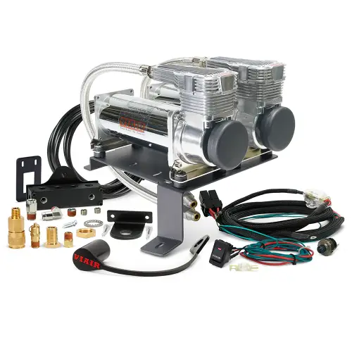 VIAIR - SPRTR19-CHRM485 | VIAIR Dual 485C VMS With Bracket For Most Mercedes-Benz Sprinter Van 2019 & Older | Chrome