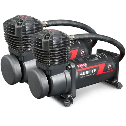 VIAIR - 400DB-EF | VIAIR 400C Dual EF Compressors | Black, 150 PSI, 5.30 CFM
