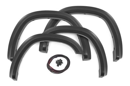 Rough Country - S-D319205 | Rough Country Sport Fender Flares For 1500 2WD/4WD | Flat Black