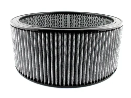 Afe - Advance Flow Engineering - 18-11427 | aFe Power Round Racing Air Filter With Pro Dry S Filter Media | 14 OD x 12 ID x 6 H in E/M