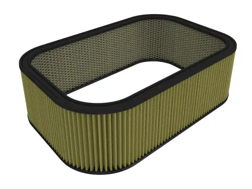 Afe - Advance Flow Engineering - 18-82007G | aFe Power Magnum FLOW Round Racing Air Filter With Pro GUARD7 Media | 20.75" L x 14.25" W x 6.0" H With Expanded Metal
