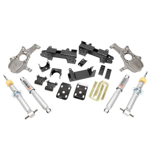 Belltech - 1040SP | Belltech 2 to 4 Inch Front /  6 Inch Rear Complete Lowering Kit with Street Performance Shocks (2019-2026 Silverado/Sierra 1500 2WD)