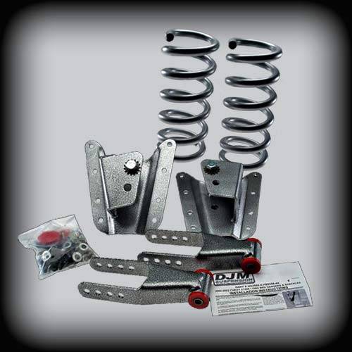 DJM Suspension - DJMEH2598-24S | DJM Suspension 2 Inch Front / 4 Inch Rear Lowering Kit (2002-2006 Silverado, Sierra 1500 2WD | Long Bed ONLY)
