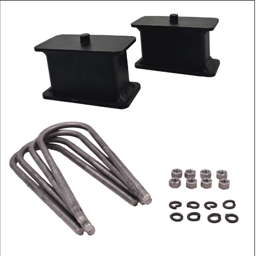 DJM Suspension - SB2397-3 | DJM Suspension 3 Inch Rear Block & U Bolt Kit (1997-2004 Dakota 2WD)