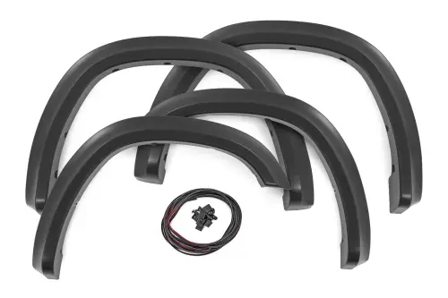 Rough Country - S-D319205-PR6 | Rough Country Sport Fender Flares For Ram 1500 2WD/4WD | Molten Red