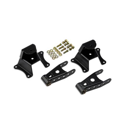 Belltech - 6800 | 4" Drop Leaf Spring Shackle & Hanger Kit (Front Hanger/Rear Shackle)