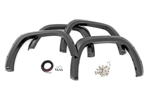 Rough Country - F-T11413-1K6 | Rough Country Pocket Fender Flares For Toyota Tundra 2/4WD | Ice Edge