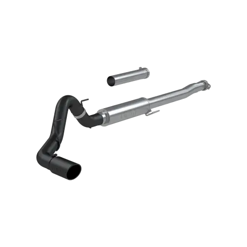 Lowriders Unlimited - S5209BLK | MBRP Cat Back Exhaust For Ford F-150 With 2.7L, 3.5L EcoBoost & 5.0L Engines | Armor Black, Race Profile Sound, Single Side Exit, Black-Coated Single Wall Tip