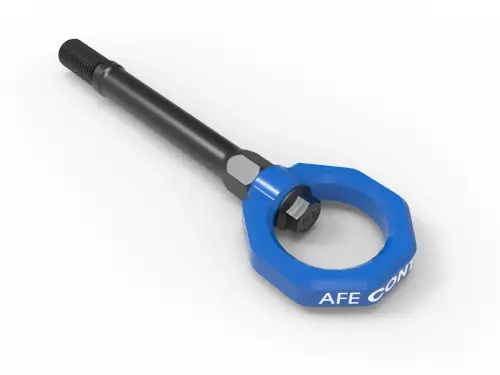Afe - Advance Flow Engineering - 450-401014-L | AFE Power CONTROL Front Tow Hook, Blue For Chevrolet Corvette C8 V8-6.2L
