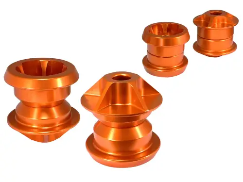 Afe - Advance Flow Engineering - 450-402001-N | AFE Power CONTROL Solid Rear Subframe Mount Set For Chevrolet Camaro | Orange