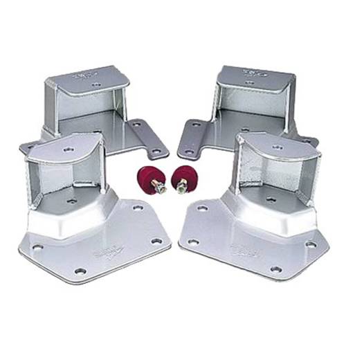 Belltech - 6570 | Belltech 4" Drop Leaf Spring Hanger Kit (Front and Rear Hangers)