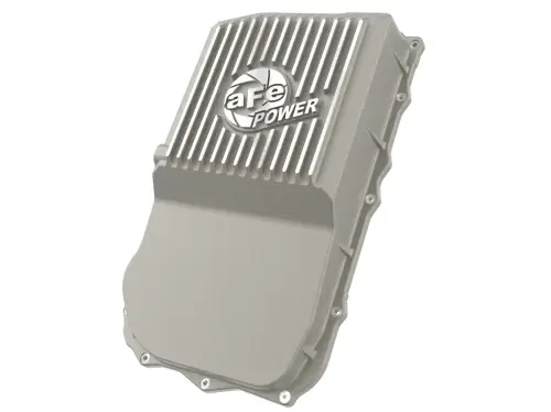 Afe - Advance Flow Engineering - 46-71300A | aFe Power Street Series Transmission Pan, Raw With Machined Fins For Jeep Wrangler JL (850RE/8HP70/8HP75 Transmission)