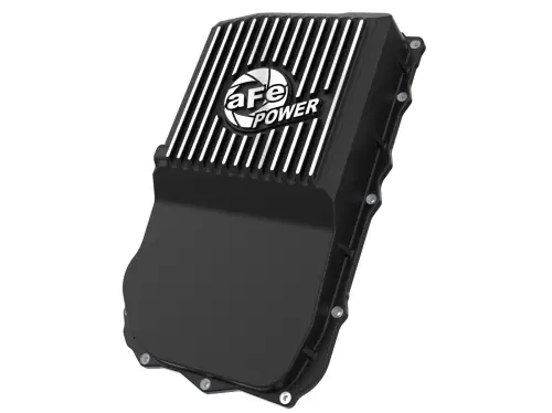 Afe - Advance Flow Engineering - 46-71300B | aFe Power Pro Series Transmission Pan, Black With Machined Fins For Jeep Wrangler JL (850RE/8HP70/8HP75 Transmission)