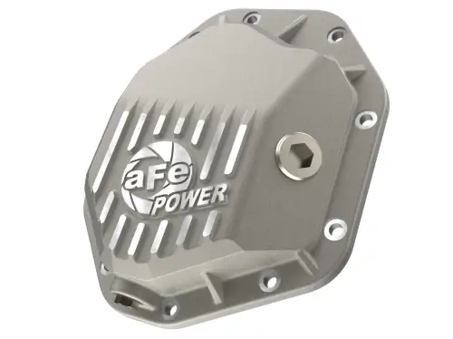 Afe - Advance Flow Engineering - 46-71430A | aFe Power Street Series Front Differential Cover, Raw With Machined Fins For GM Trucks/SUVs (AAM 8.0 IFS)