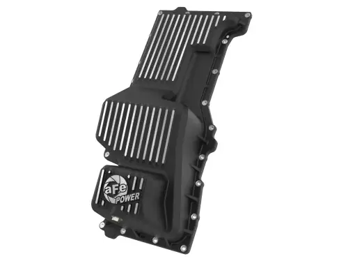 Afe - Advance Flow Engineering - 46-71440B | aFe Power Pro Series Engine Oil Pan, Black With Machined Fins For GM Trucks/SUVs L6-3.0L (td) LM2/LZ0