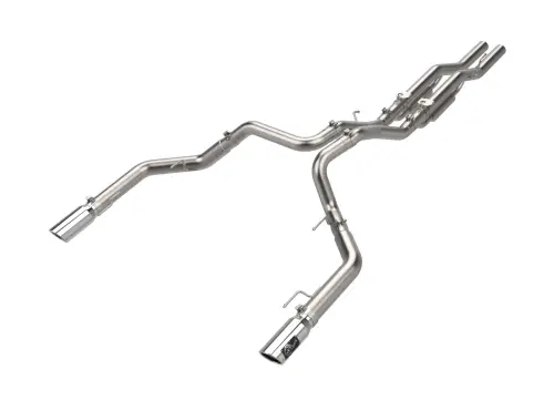 Afe - Advance Flow Engineering - 49-33151-P | aFe Power Vulcan Series 3 To 3-1/2 Inch, 304 Stainless Steel Cat-Back Exhaust System With Polished Tip For Ford F-150 Raptor/ Raptor R V6/V8