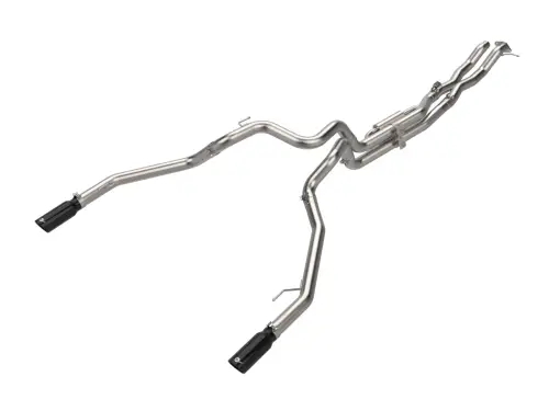 Afe - Advance Flow Engineering - 49-33152-B | aFe Power Vulcan Series 3 Inch, 304 Stainless Steel Cat-Back Exhaust System With Black Tip For Ford Ranger Raptor 24-26 V6-3.0L (tt)