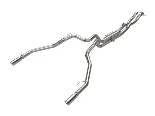 Afe - Advance Flow Engineering - 49-33152-P | aFe Power Vulcan Series 3 Inch, 304 Stainless Steel Cat-Back Exhaust System With Polished Tip For Ford Ranger Raptor 24-26 V6-3.0L (tt)