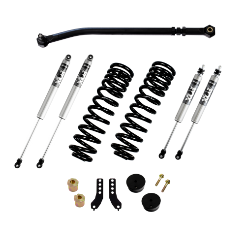 Kryptonite - KRFD17STAGE2FOX | Kryptonite Stage 2 Leveling Kit With Fox Shocks For Ford F-250/F-350 Super Duty