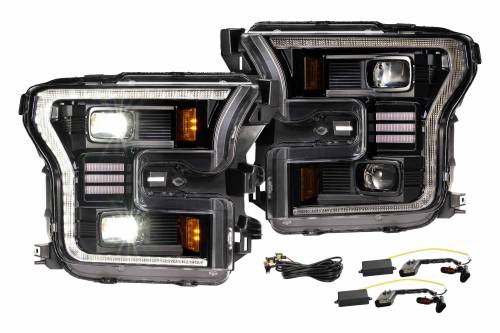 Morimoto - LF550.2 | Morimoto XB Hybrid LED Headlights With White DRL For Ford F-150 | 2015-2017 | Pair