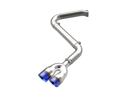 Afe - Advance Flow Engineering - 49-37045-L | aFe Power Takeda 3 Inch 304 Stainless Steel Axle-Back Exhaust System With Blue Flame Tip For Hyundai Elantra N Line L4-1.6L (t)