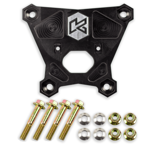Kryptonite - KRZRRP2S | Kryptonite Death Grip Rear Radius Plate For Polaris RZR XP Turbo S (2018-2021) | With Tow Hook For Hitch Ball