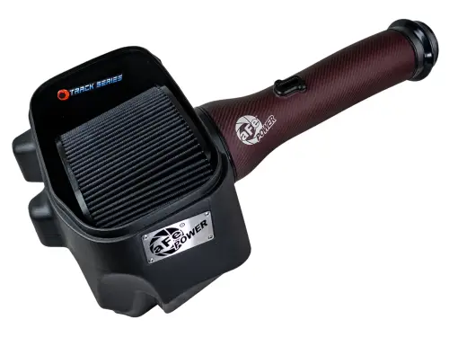 Afe - Advance Flow Engineering - 57-10032KR | aFe Power Track Series Red Kevlar Carbon Fiber Cold Air Intake System With Black Pro 5R Filter For RAM 1500 RHO L6-3.0L (tt)