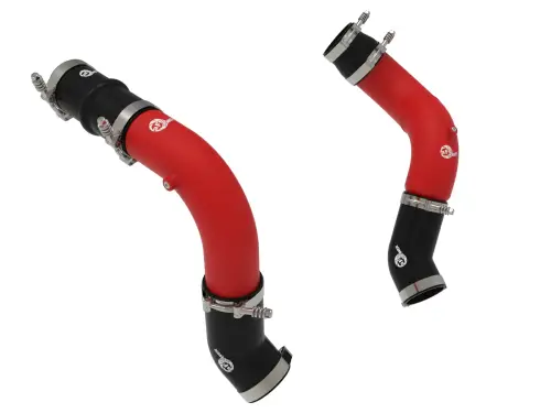Afe - Advance Flow Engineering - 46-20814-R | aFe Power BladeRunner Aluminum Hot And Cold Charge Pipe Kit, Red For RAM Diesel Trucks 2500/3500 L6-6.7L (td)