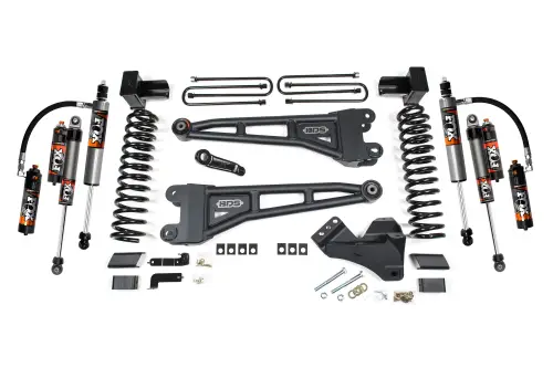 BDS Suspension - BDS1224FPE | BDS Suspension 4 Inch Lift Kit With Radius Arms For Ford F-450 Super Duty 4WD | Fox 2.5 Performance Elite Shocks
