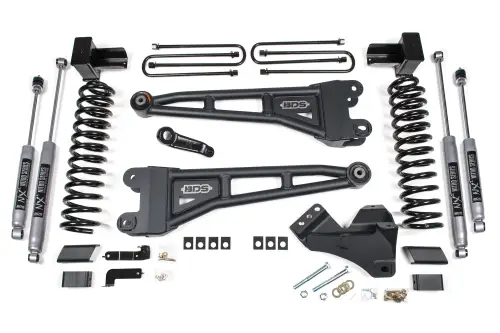 BDS Suspension - BDS1224H | BDS Suspension 4 Inch Lift Kit With Radius Arms For Ford F-450 Super Duty 4WD | NX2 Nitro Series Shocks