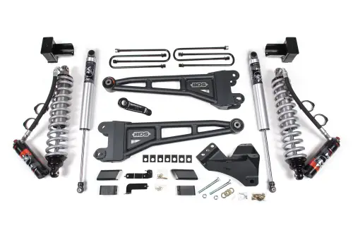 BDS Suspension - BDS1224PPS | BDS Suspension 4 Inch Lift Kit With Radius Arms For Ford F-450 Super Duty 4WD | Fox 2.5 Performance Elite Coil-Over Conversion | Fox 2.5 Performance Series HTO Shocks