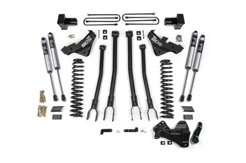 BDS Suspension - BDS1225FS |  BDS Suspension 4 Inch Lift Kit 4-Link Conversion For Ford F-450 Super Duty 4WD | Fox 2.0 Performance Series Shocks
