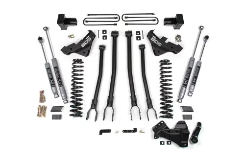 BDS Suspension - BDS1225H | BDS Suspension 4 Inch Lift Kit 4-Link Conversion For Ford F-450 Super Duty 4WD | NX2 Nitro Series Shocks