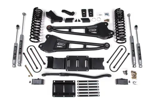 BDS Suspension - BDS2153H | BDS Suspension 4 Inch Lift Kit With Radius Arms For Ram 3500 4WD | 2 Inch Block Kit With Overload | NX2 Nitro Series Shocks | Diesel