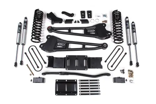 BDS Suspension - BDS2154FS | BDS Suspension 4 Inch Lift Kit With Radius Arms For Ram 3500 4WD | 3 Inch Block Kit With OE Air Assist | Fox 2.0 Performance Series Shocks | Diesel
