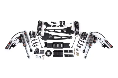 BDS Suspension - BDS2135FPE | BDS Suspension 6 Inch Extended Travel Lift Kit With Radius Arms For Ram 2500 4WD Diesel | Coil Spring & Bump Stop Extension | Fox 2.5 Performance Elite Shocks