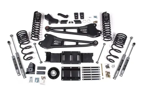 BDS Suspension - BDS2135H | BDS Suspension 6 Inch Extended Travel Lift Kit With Radius Arms For Ram 2500 4WD Diesel | Coil Spring & Bump Stop Extension | NX2 Nitro Series Shocks