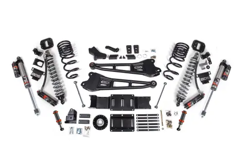 BDS Suspension - BDS2135PESB | BDS Suspension 6 Inch Extended Travel Lift Kit With Radius Arms For Ram 2500 4WD Diesel | Coilover & Fox 2.0 Hydro Bump Stop | Fox 2.5 Performance Elite Shocks
