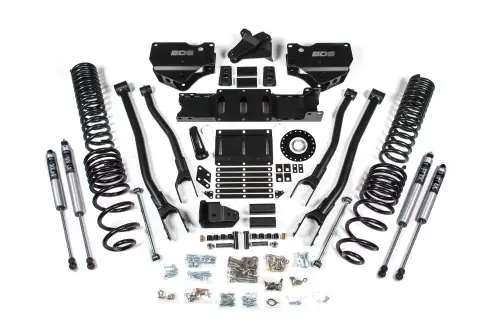 BDS Suspension - BDS2136FS | BDS Suspension 6 Inch Extended Travel 4-Link Lift Kit For Ram 2500 4WD Diesel | Coil Spring & Bump Stop Extension | Fox 2.0 Performance Series Shocks