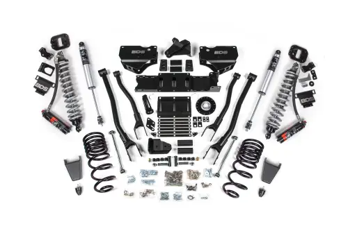 BDS Suspension - BDS2136PPS | BDS Suspension 6 Inch Extended Travel 4-Link Lift Kit For Ram 2500 4WD Diesel | Coilover & Rubber Bump Stop | Fox 2.5 Performance Series HTO Shocks