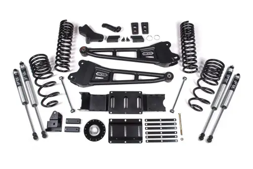 BDS Suspension - BDS2137FS | BDS Suspension 4 Inch Extended Travel Lift Kit With Radius Arms For Ram 2500 4WD Diesel | Coil Spring & Bump Stop Extension | Fox 2.0 Performance Series Shocks