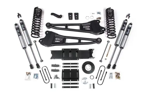 BDS Suspension - BDS2134FS | BDS Suspension 6 Inch Lift Kit With Radius Arms For Ram 3500 4WD Diesel | 5 Inch Block Kit | 8 Bolt Index Ring | Fox 2.0 Performance Series Shocks
