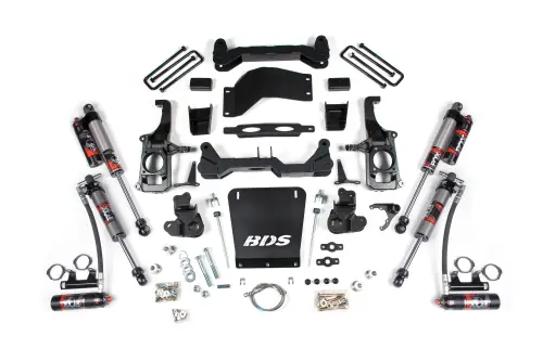 BDS Suspension - BDS1819FPE | BDS Suspension 4.5 Inch Lift Kit For Chevrolet Silverado / GMC Sierra 2500 HD / 3500 HD | Rear Lift 3 Inch Block Kit Without Overload | Fox 2.5 Performance Elite Shocks