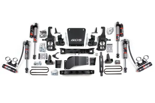BDS Suspension - BDS196FPE | BDS Suspension 6.5 Inch Lift Kit For Chevrolet Silverado / GMC Sierra 2500HD / 3500HD | Rear Lift 5 Inch Block Lift Without Overload | Fox 2.5 Performance Elite Shocks