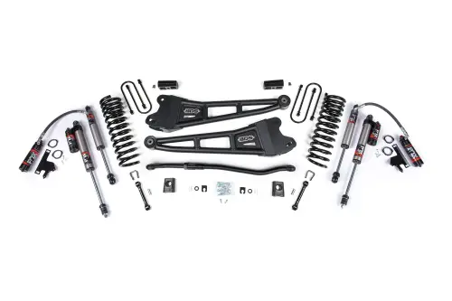 BDS Suspension - BDS2148FPE | BDS Suspension 3 Inch Lift Kit With Radius Arm For Ram 3500 4WD Diesel | Coil Spring / Bump Stop Extension | Rear 2 Inch Lift Block Kit Without Overload | Fox 2.5 Performance Elite Shocks