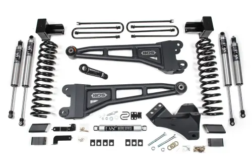 BDS Suspension - BDS2261PS | BDS Suspension 5 Inch Lift Kit With Radius Arm For Ford F-350 Super Duty DRW 4WD Diesel | Fox 2.5 Performance Series HTO Shocks