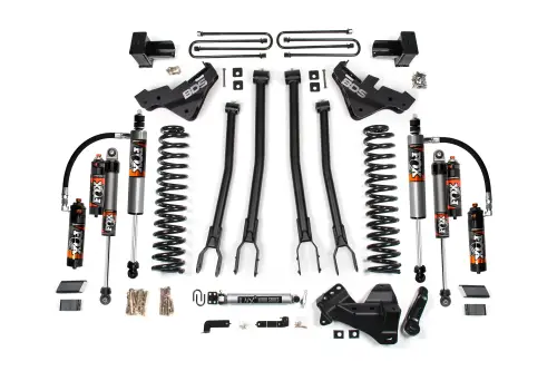 BDS Suspension - BDS2264FPE | BDS Suspension 5 Inch Lift Kit With 4 Link For Ford F-250 / F-350 Super Duty 4WD Diesel | Rear 3 Inch Lift Block Kit Without Overload | Fox 2.5 Performance Elite Shocks