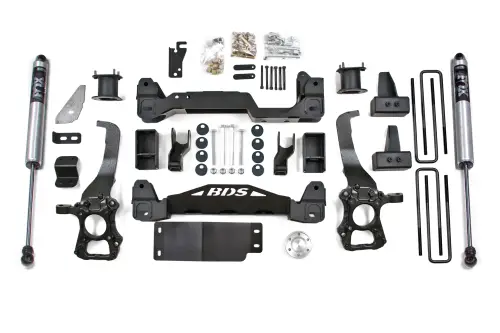 BDS Suspension - BDS2268FS | BDS Suspension 6 Inch Lift Kit For Ford F-150 4WD | Rear 3 Inch Block Kit | Fox 2.0 Performance Series Shocks